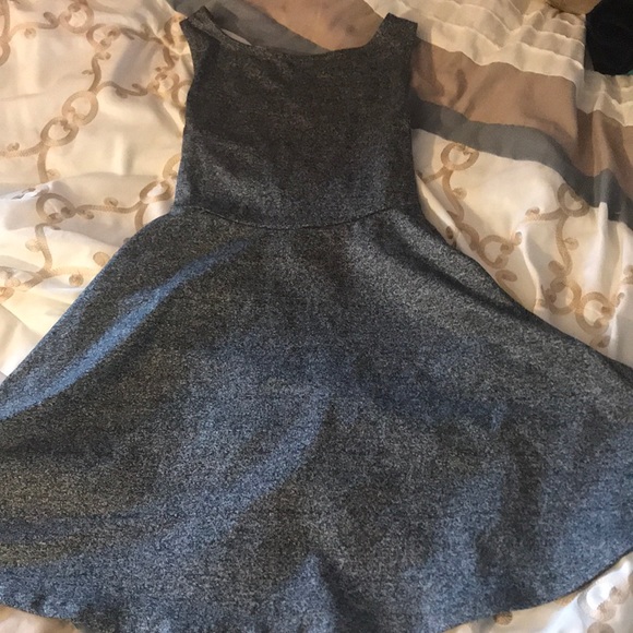Mini skater dress in heather grey - Picture 1 of 2